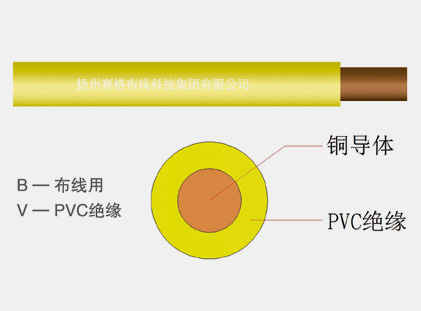 60227IEC05(BV)系列內(nèi)部布線用導(dǎo)體溫度為70℃的單芯實心導(dǎo)體無護套電纜